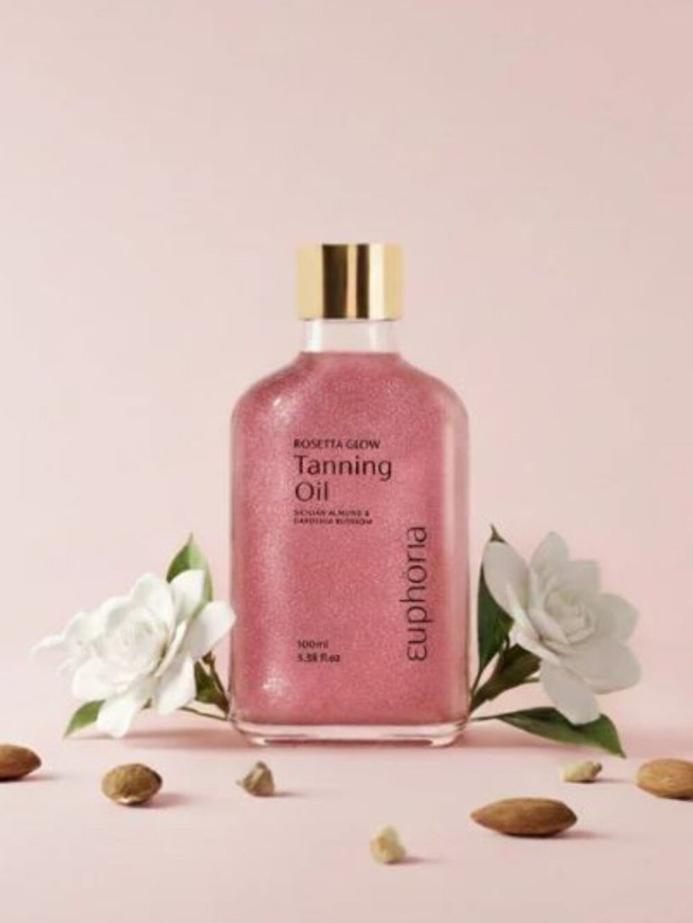 EUPHORIA ROSETTA GLOW PINK TANNING OIL-NIB